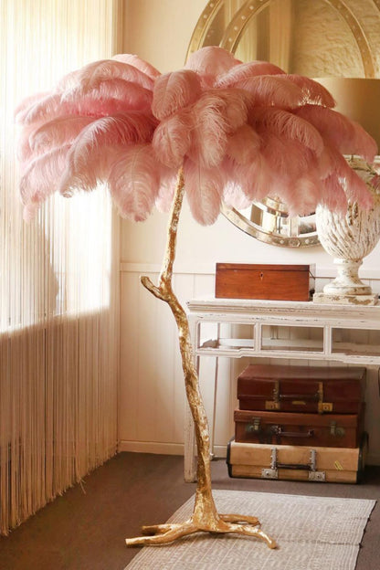 Ostrich Feather Floor Lamp - morylighting