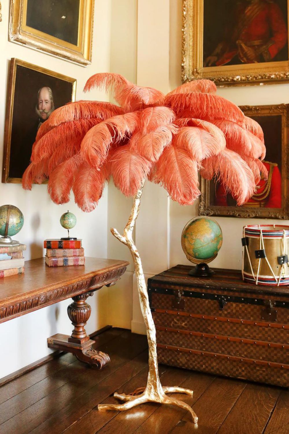Ostrich Feather Floor Lamp - morylighting