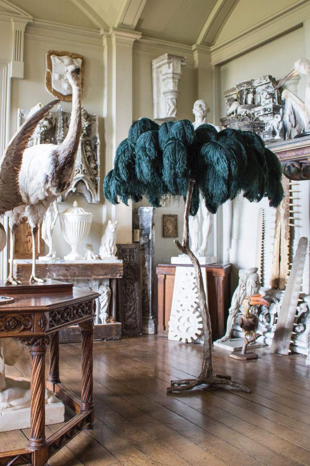 Ostrich Feather Floor Lamp - morylighting
