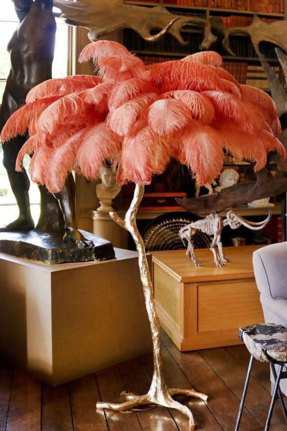 Ostrich Feather Floor Lamp - morylighting