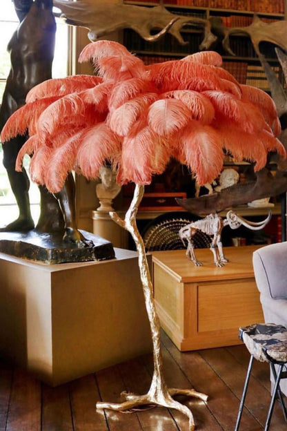 Ostrich Feather Floor Lamp - morylighting