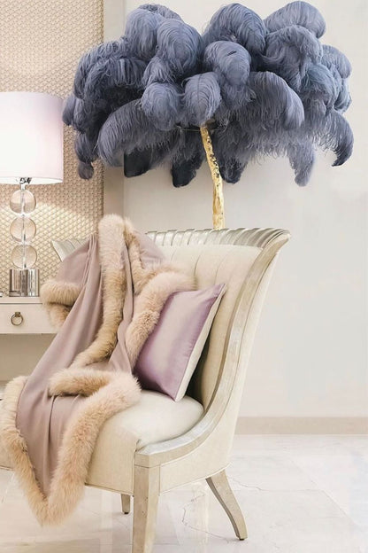 Ostrich Feather Floor Lamp - morylighting