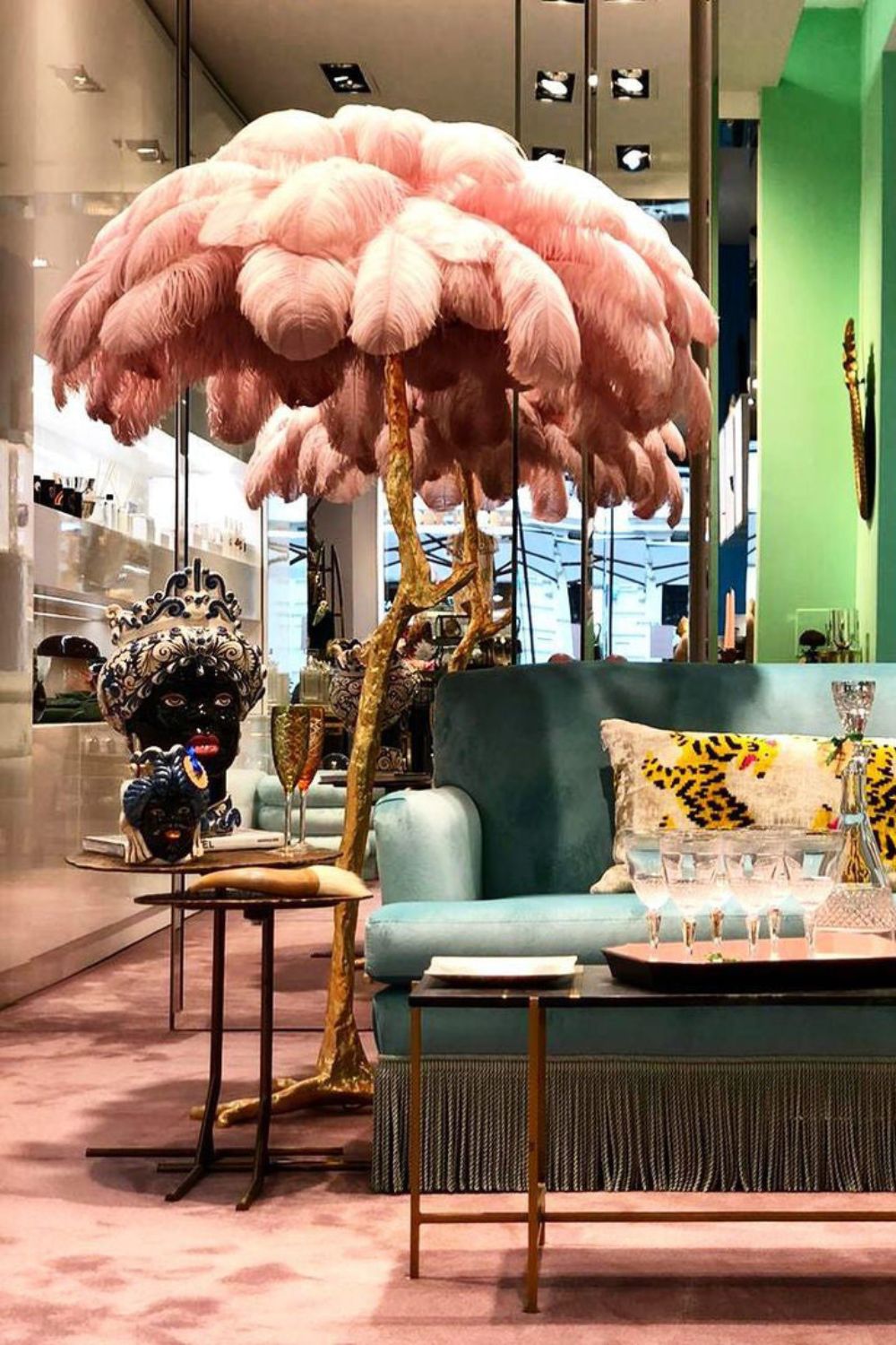 Ostrich Feather Floor Lamp - morylighting