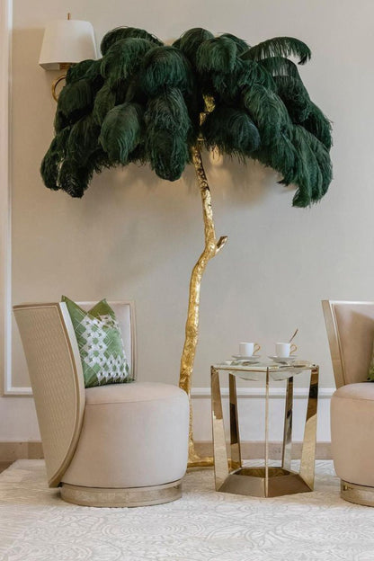 Ostrich Feather Floor Lamp - morylighting
