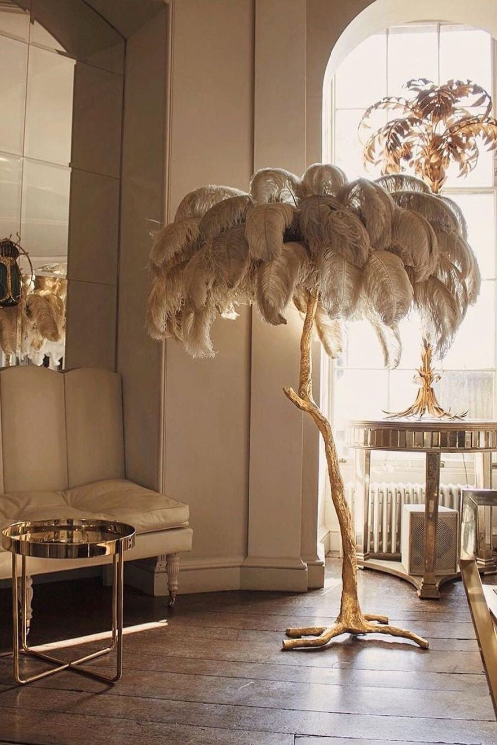 Ostrich Feather Floor Lamp - morylighting