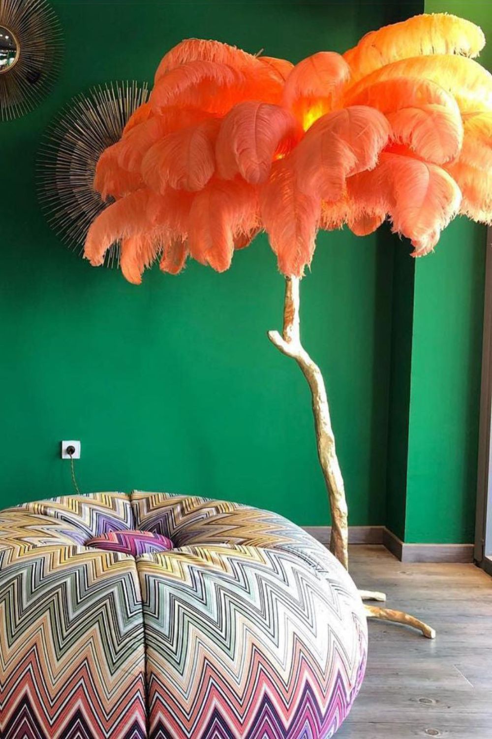 Ostrich Feather Floor Lamp - morylighting