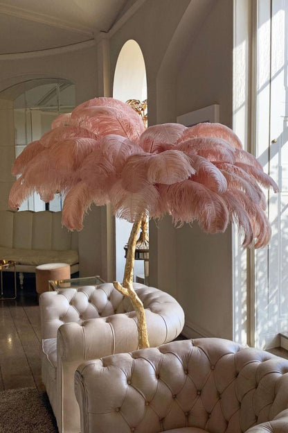 Ostrich Feather Floor Lamp - morylighting