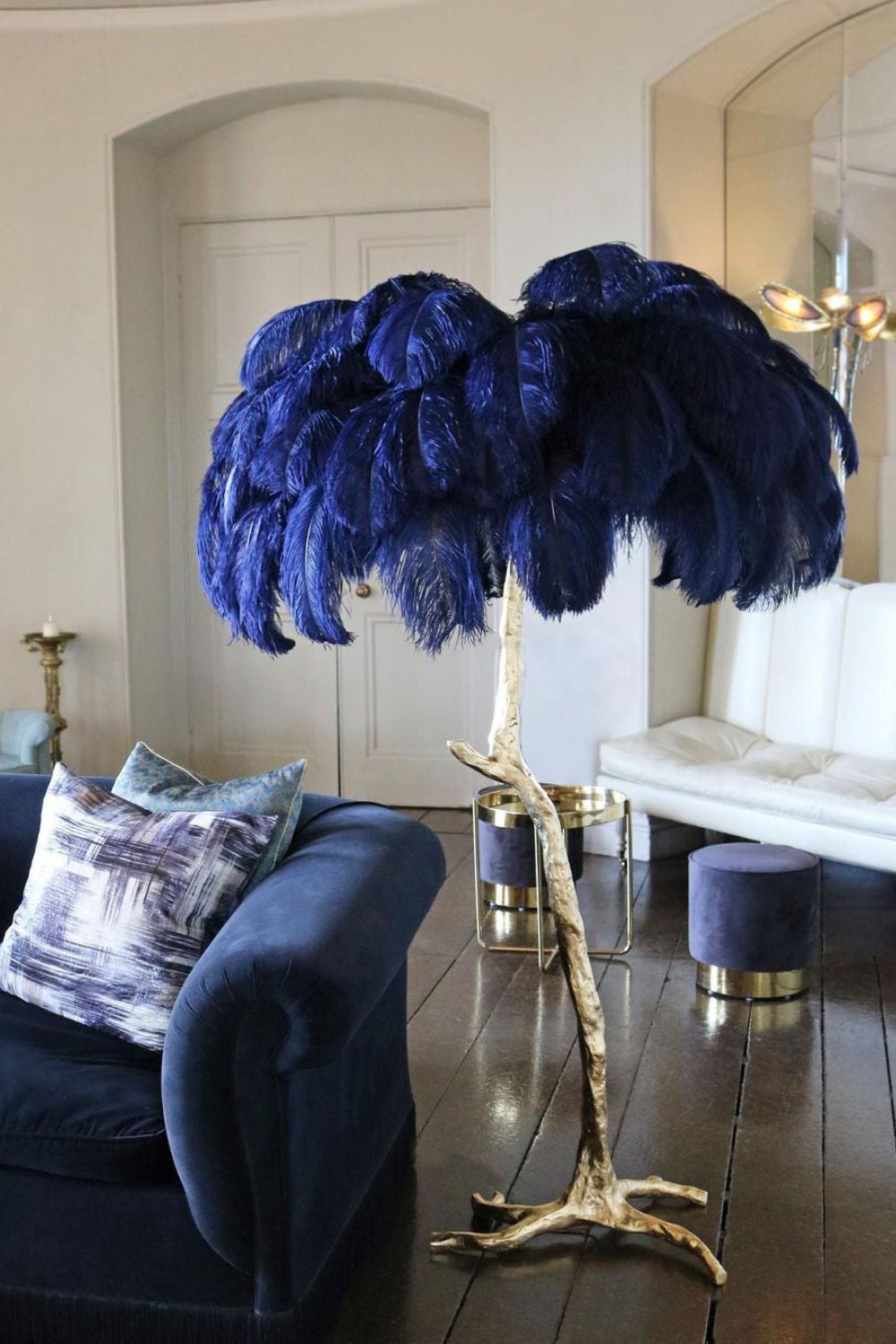 Ostrich Feather Floor Lamp - morylighting