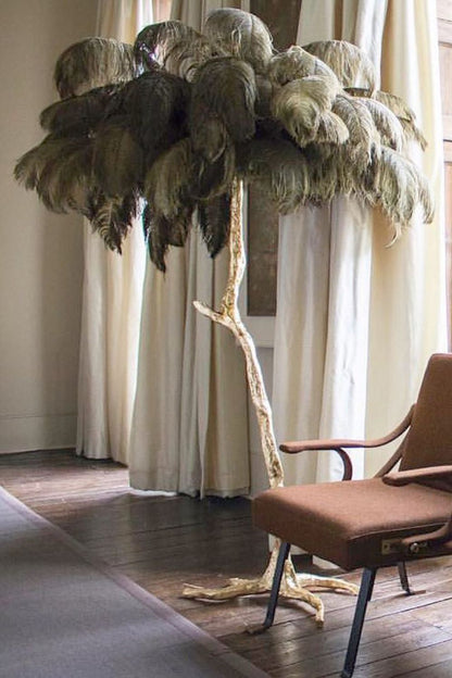 Ostrich Feather Floor Lamp - morylighting