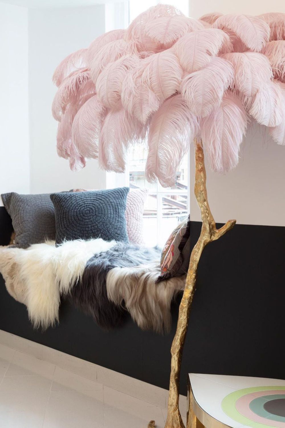 Ostrich Feather Floor Lamp - morylighting
