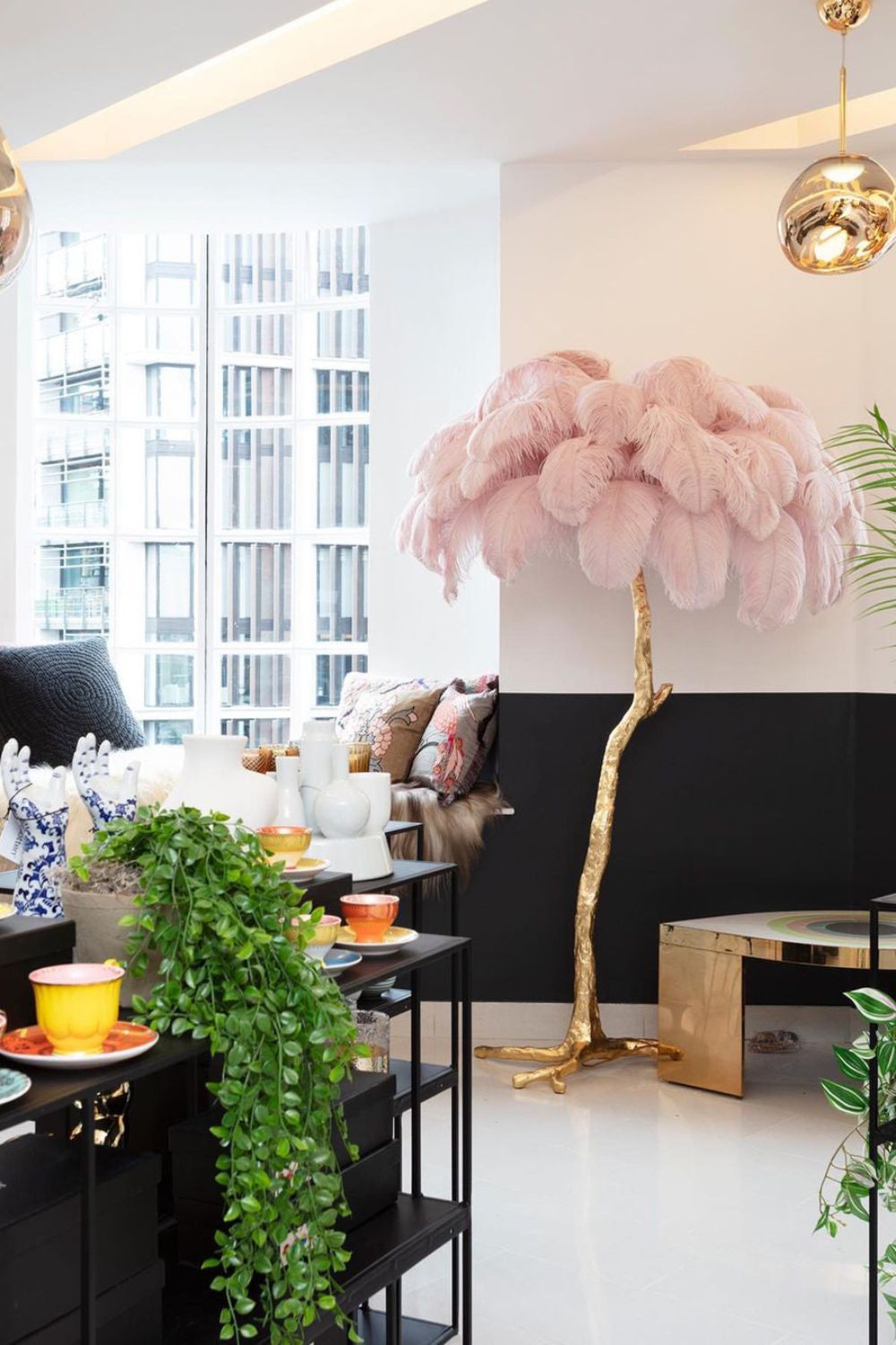 Ostrich Feather Floor Lamp - morylighting