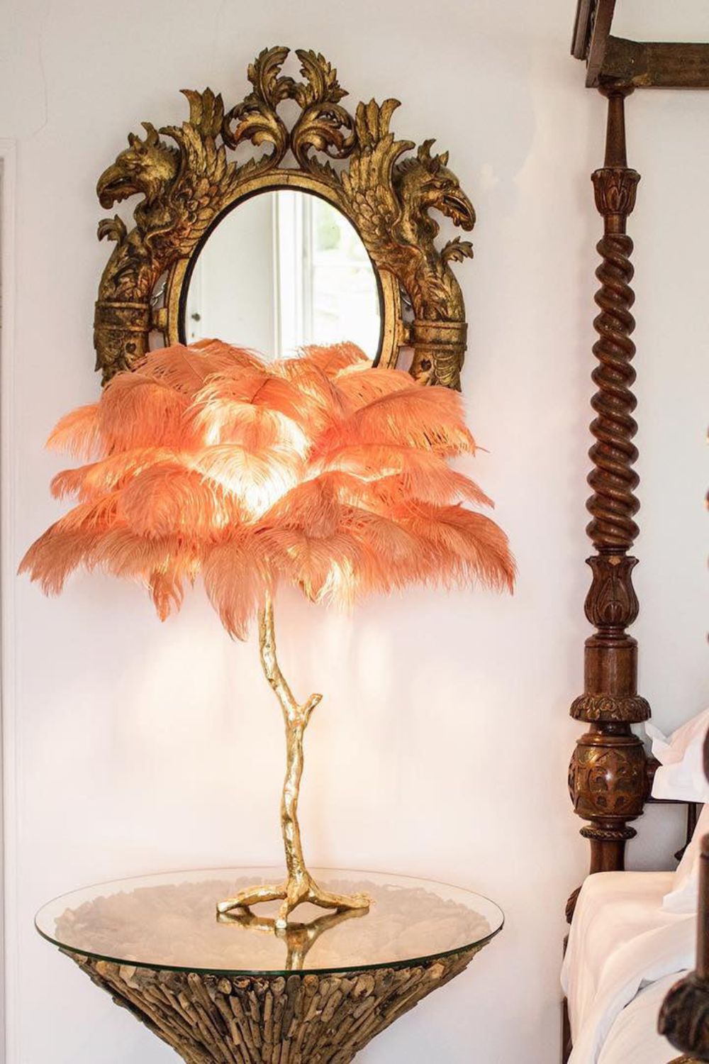 Ostrich Feather Table Lamp - morylighting