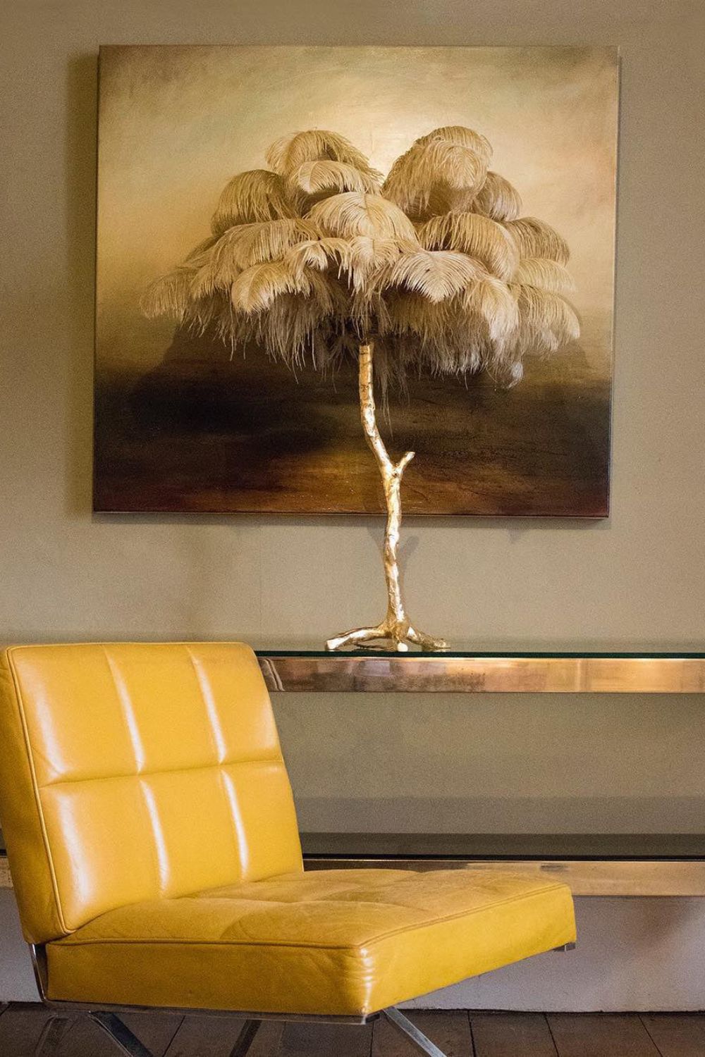 Ostrich Feather Table Lamp - morylighting