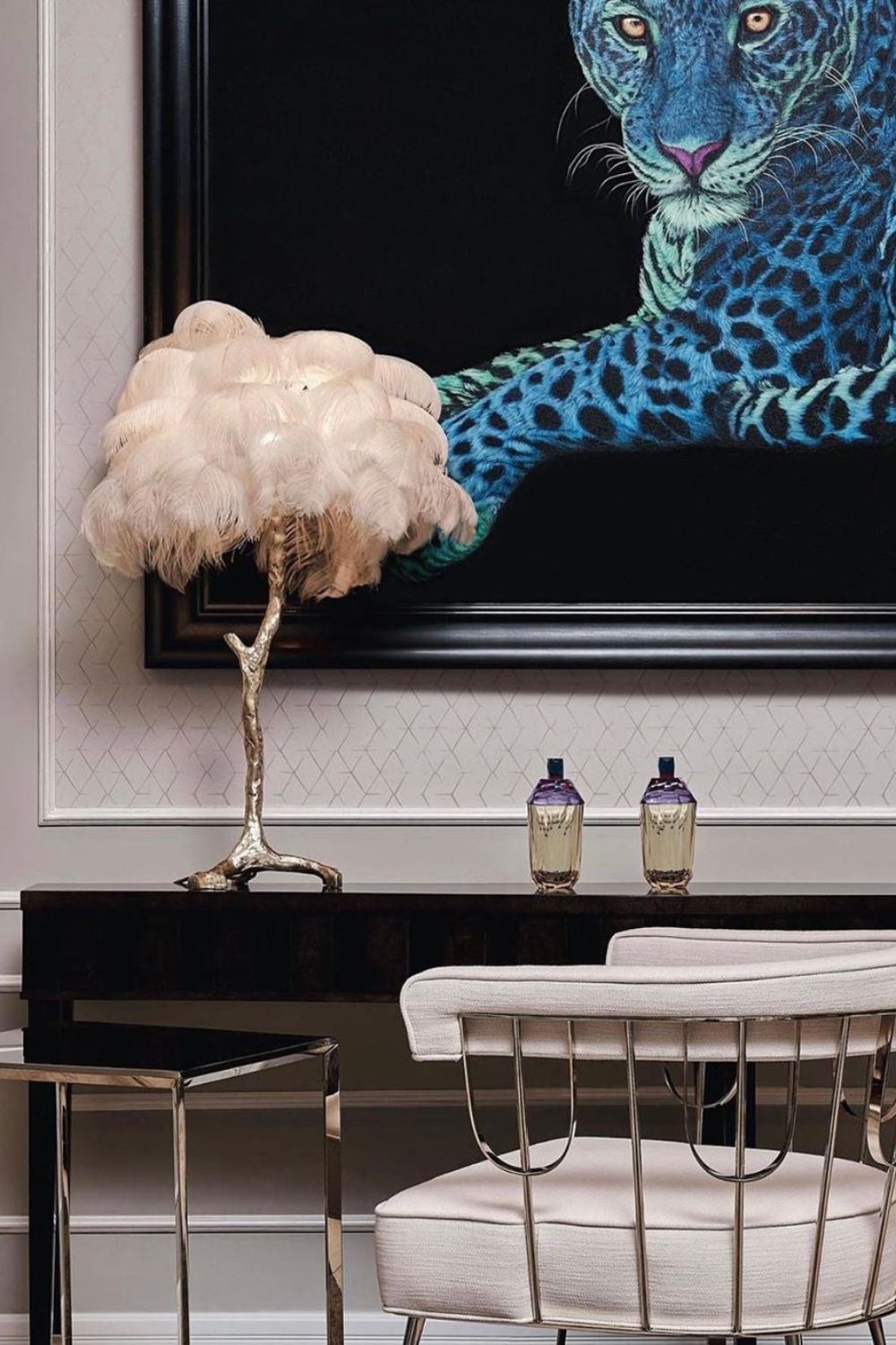 Ostrich Feather Table Lamp - morylighting