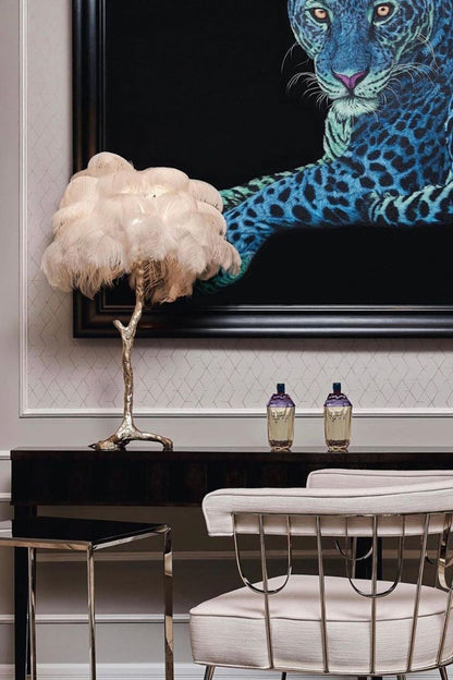 Ostrich Feather Table Lamp - morylighting