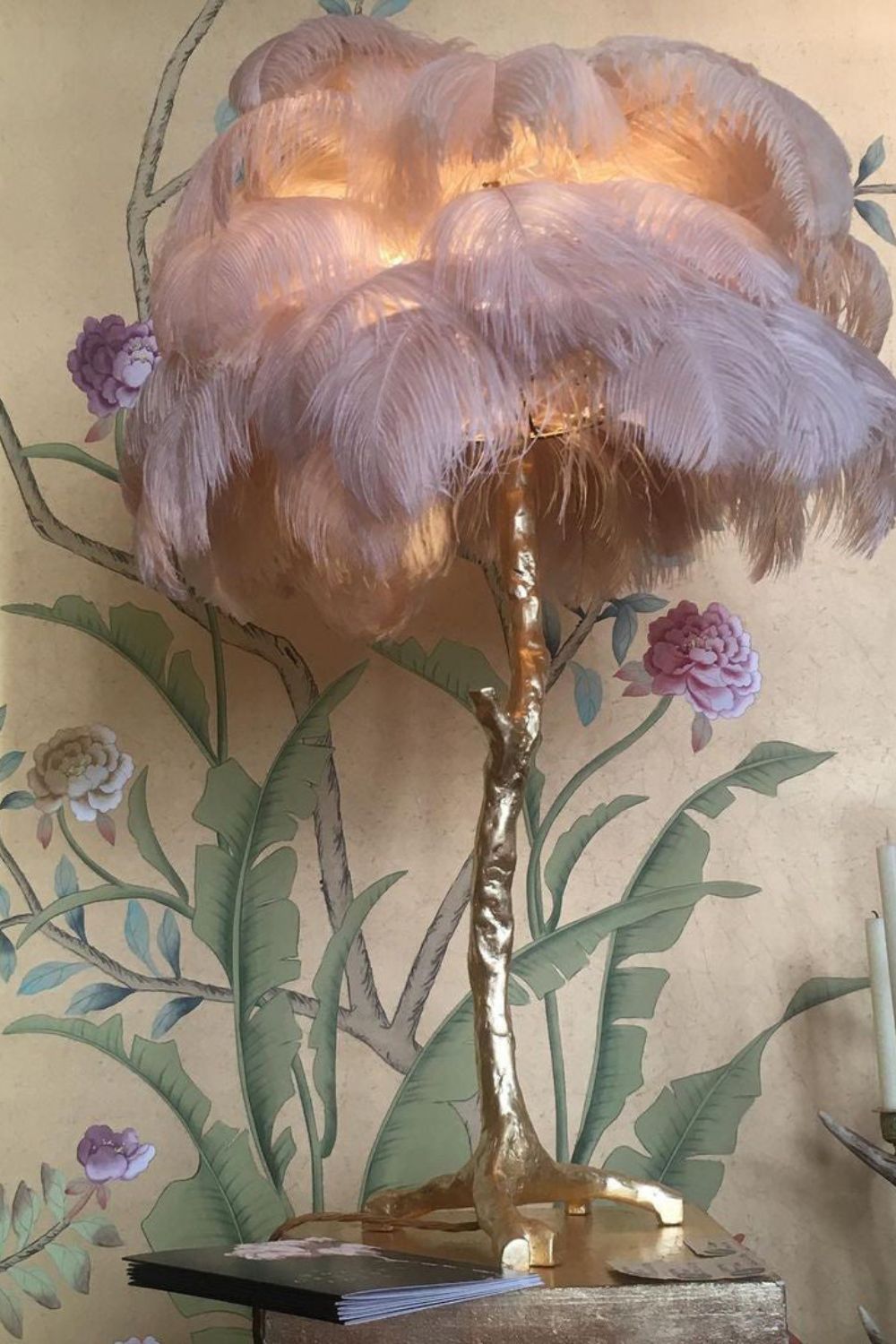 Ostrich Feather Table Lamp - morylighting