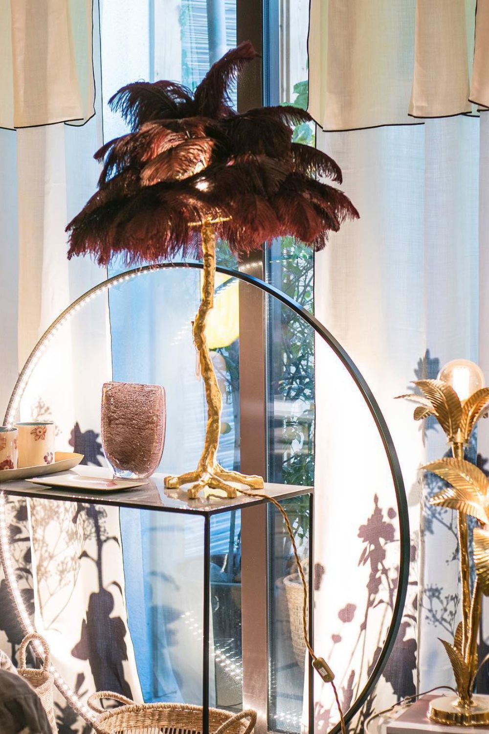 Ostrich Feather Table Lamp - morylighting