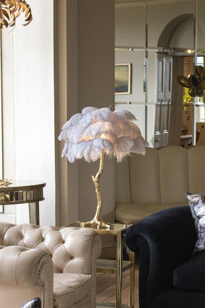 Ostrich Feather Table Lamp - morylighting