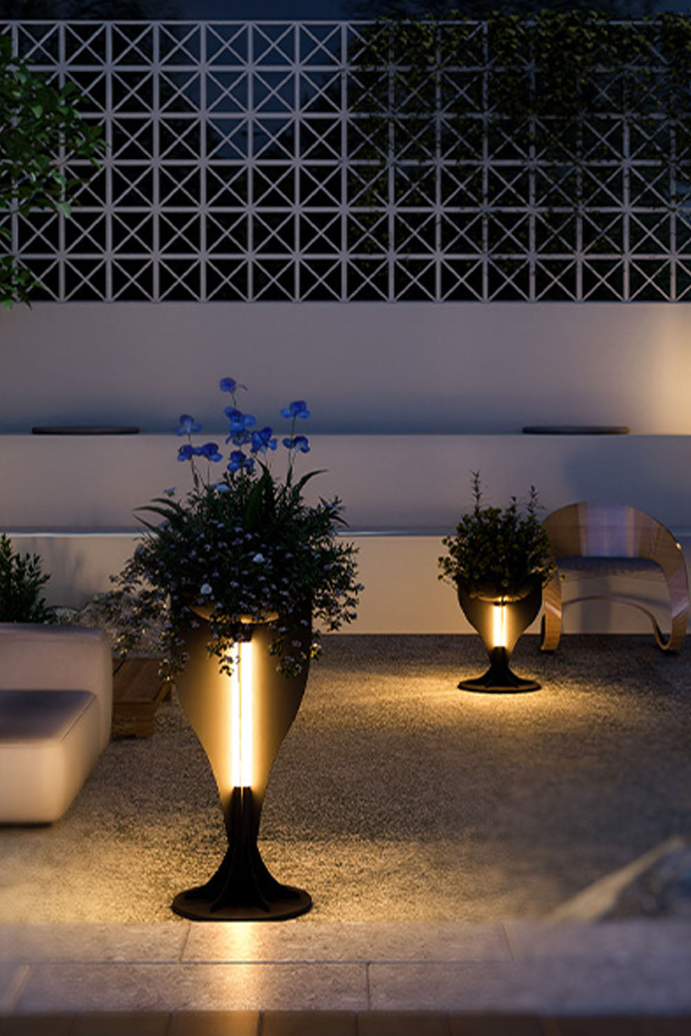 Outdoor Flower Stand Lamp - view 4 | morylighting