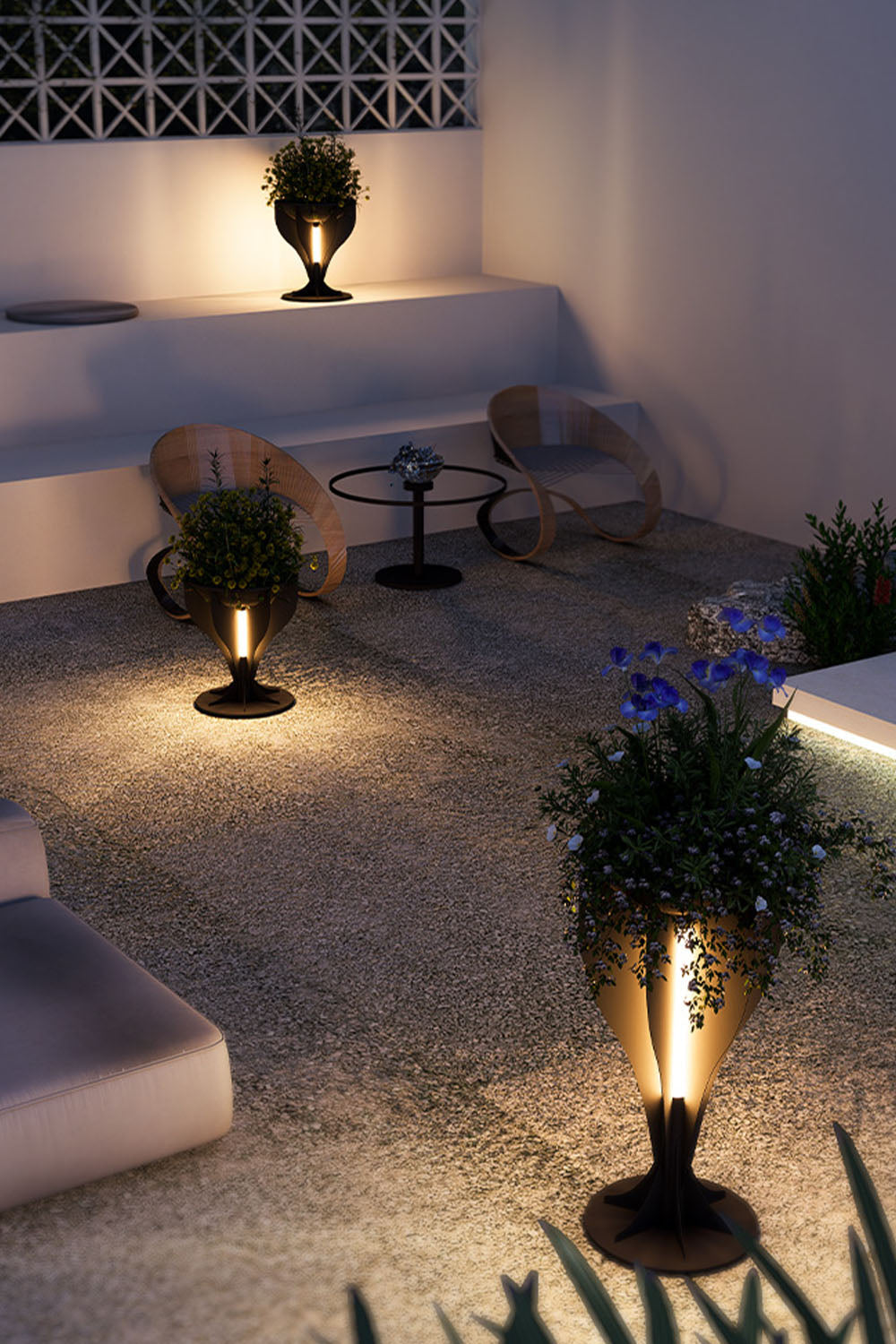 Outdoor Flower Stand Lamp - view 6 | morylighting