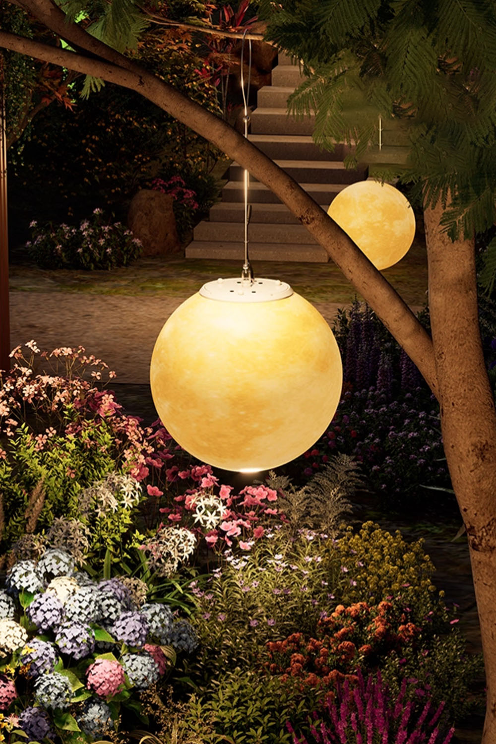 Outdoor Moon Pendant Lamp - view 8 | morylighting