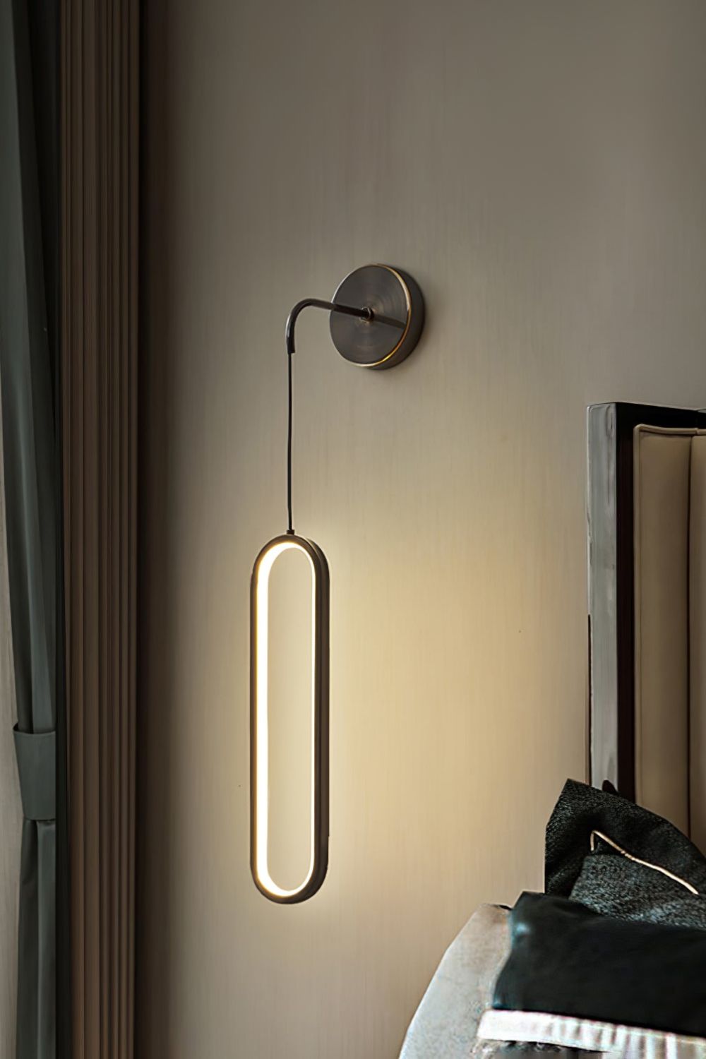 Oval LED Brass Wall Lamp - morylighting