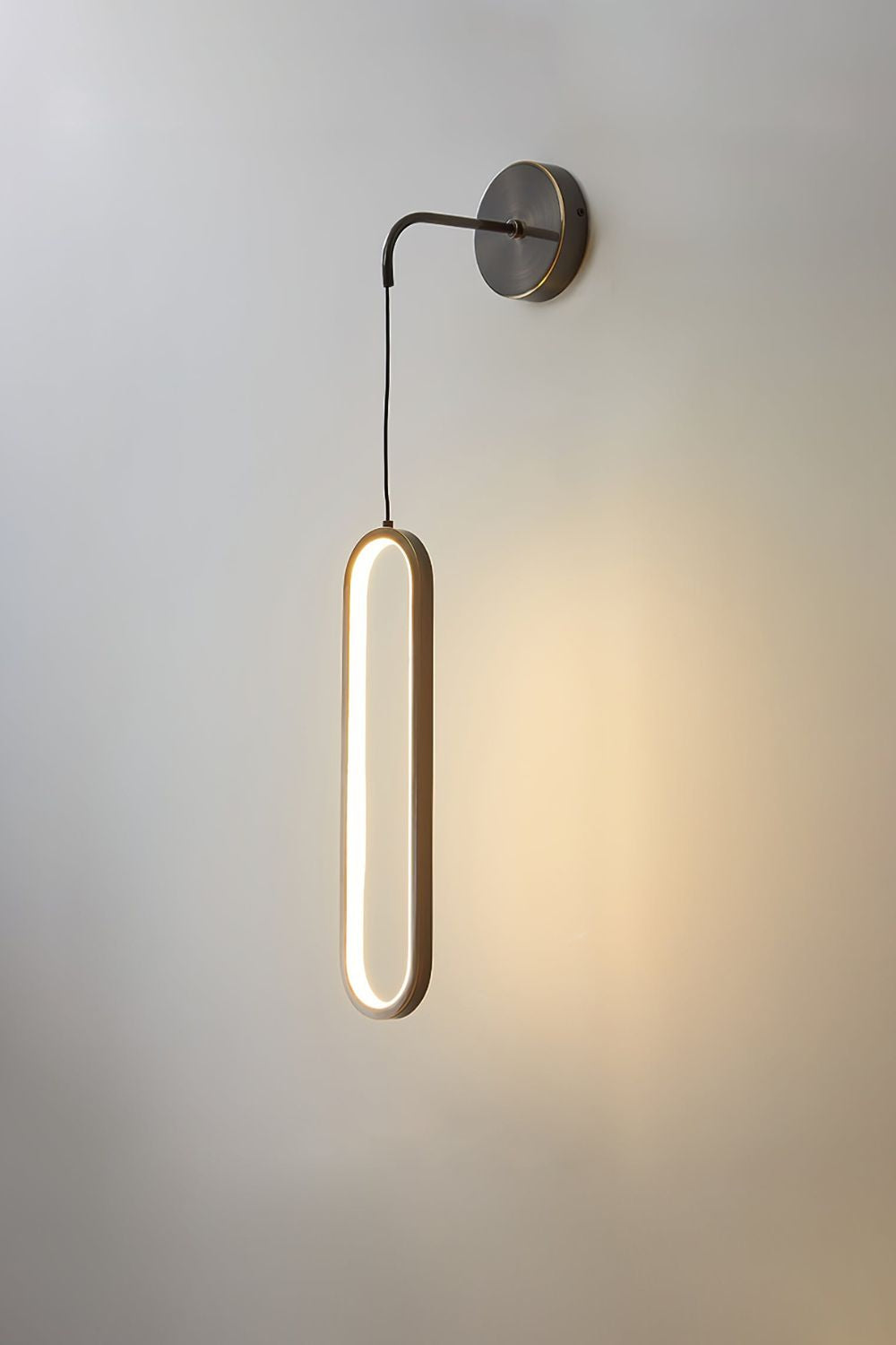 Oval LED Brass Wall Lamp - morylighting