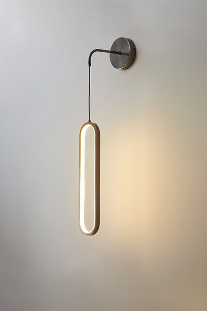Oval LED Brass Wall Lamp - morylighting
