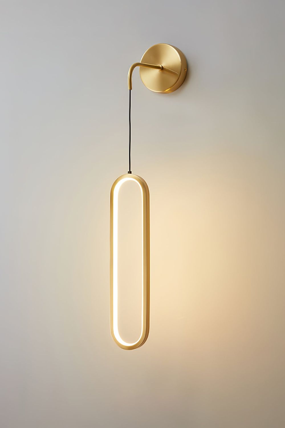 Oval LED Brass Wall Lamp - morylighting