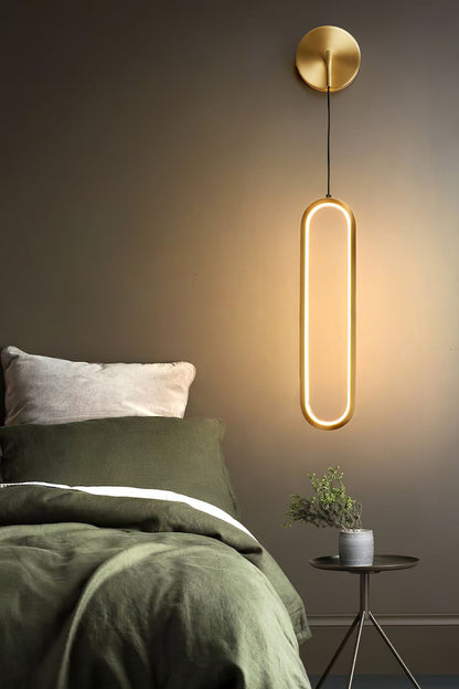 Oval LED Brass Wall Lamp - morylighting