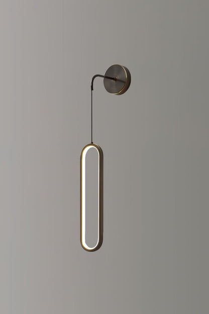 Oval LED Brass Wall Lamp - morylighting