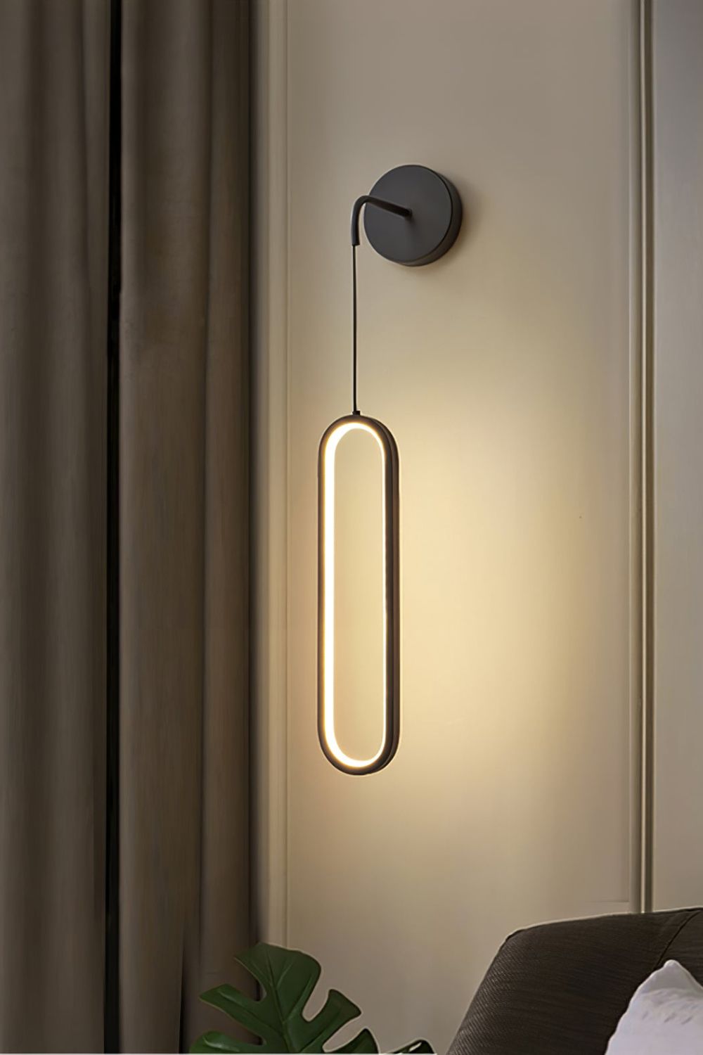 Oval LED Brass Wall Lamp - morylighting