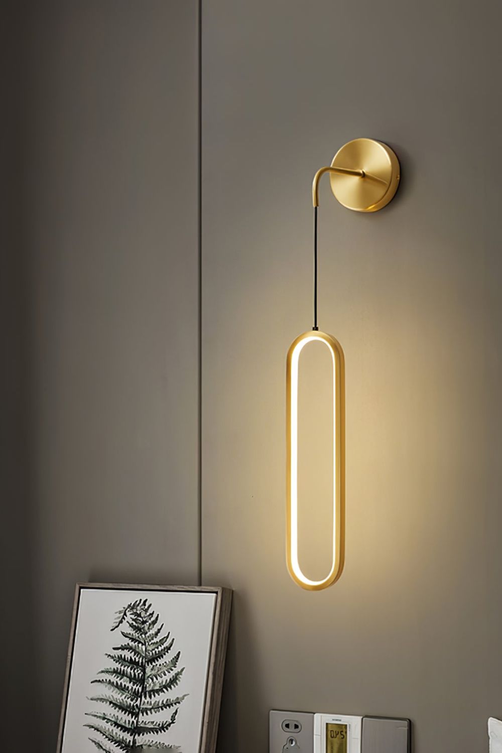 Oval LED Brass Wall Lamp - morylighting