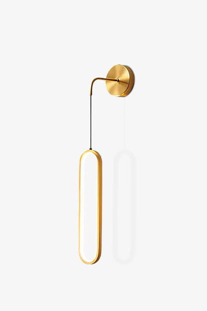 Oval LED Brass Wall Lamp - morylighting