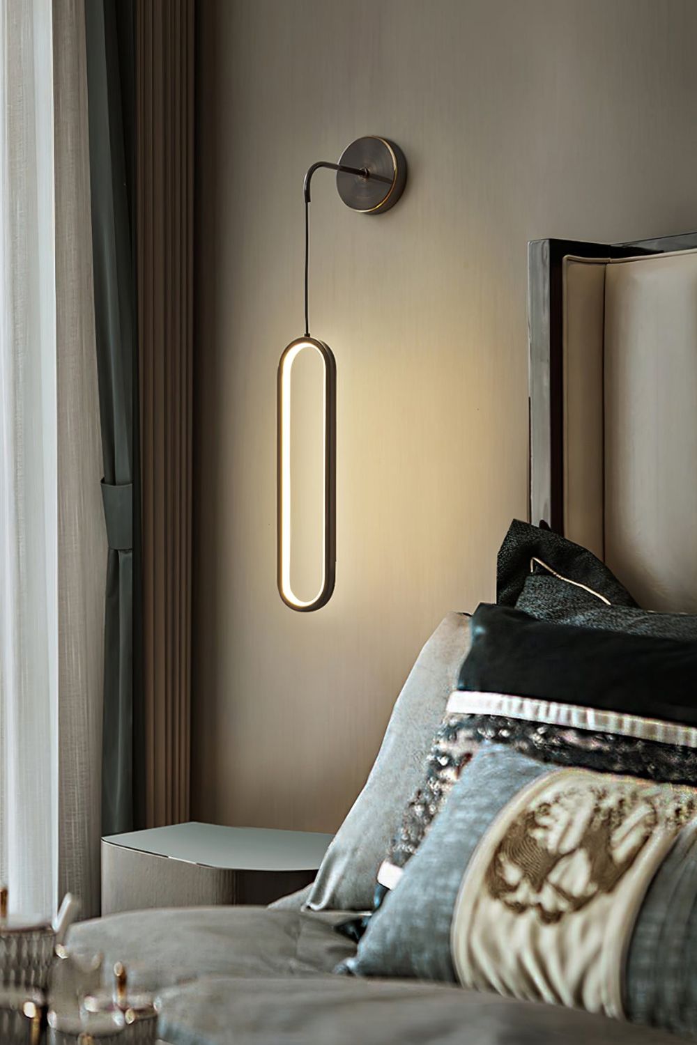 Oval LED Brass Wall Lamp - morylighting