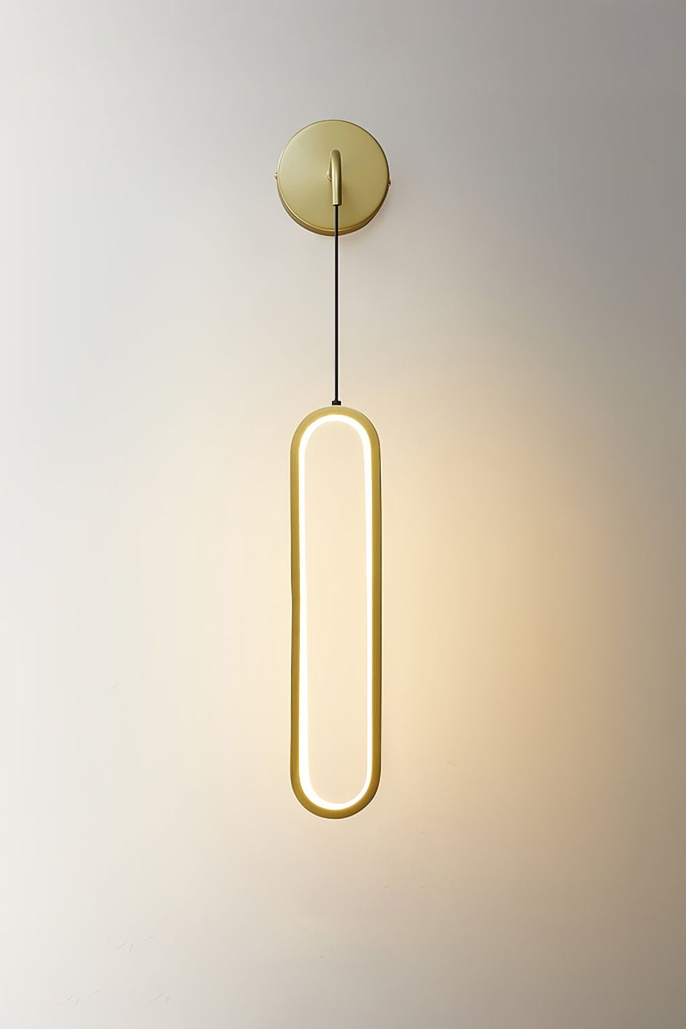 Oval LED Brass Wall Lamp - morylighting