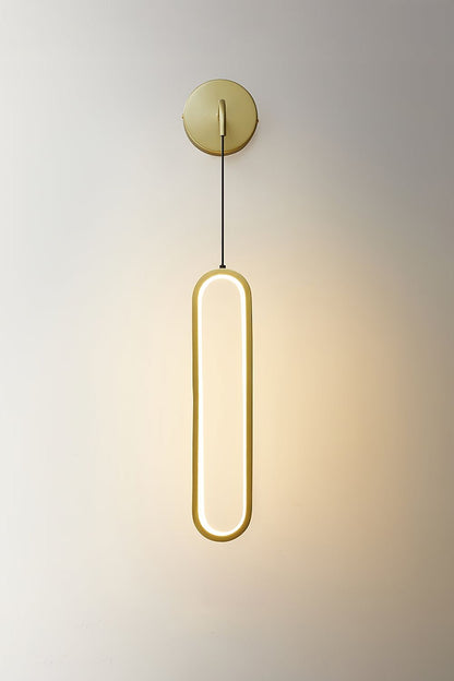 Oval LED Brass Wall Lamp - morylighting