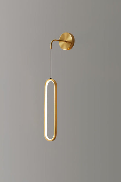 Oval LED Brass Wall Lamp - morylighting