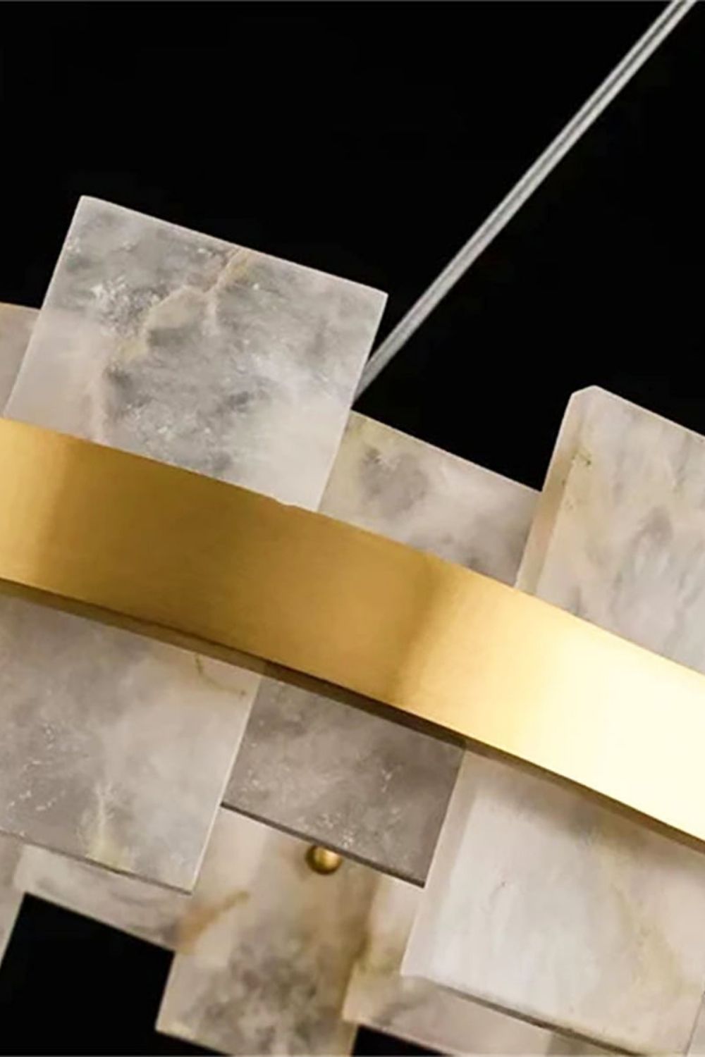Oval Anita Alabaster Chandelier - view 7 | morylighting
