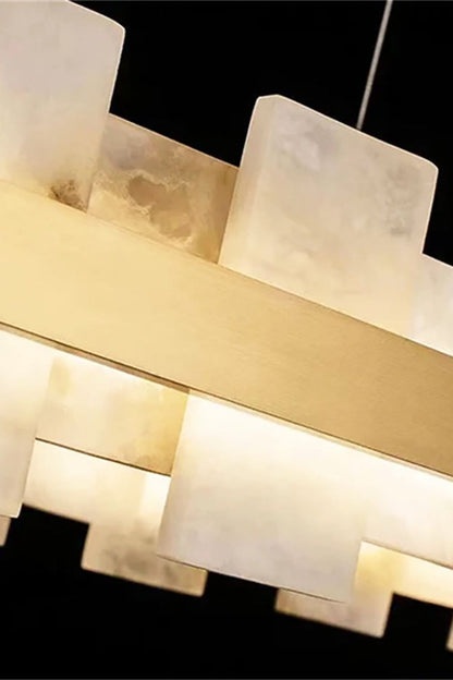 Oval Anita Alabaster Chandelier - view 6 | morylighting