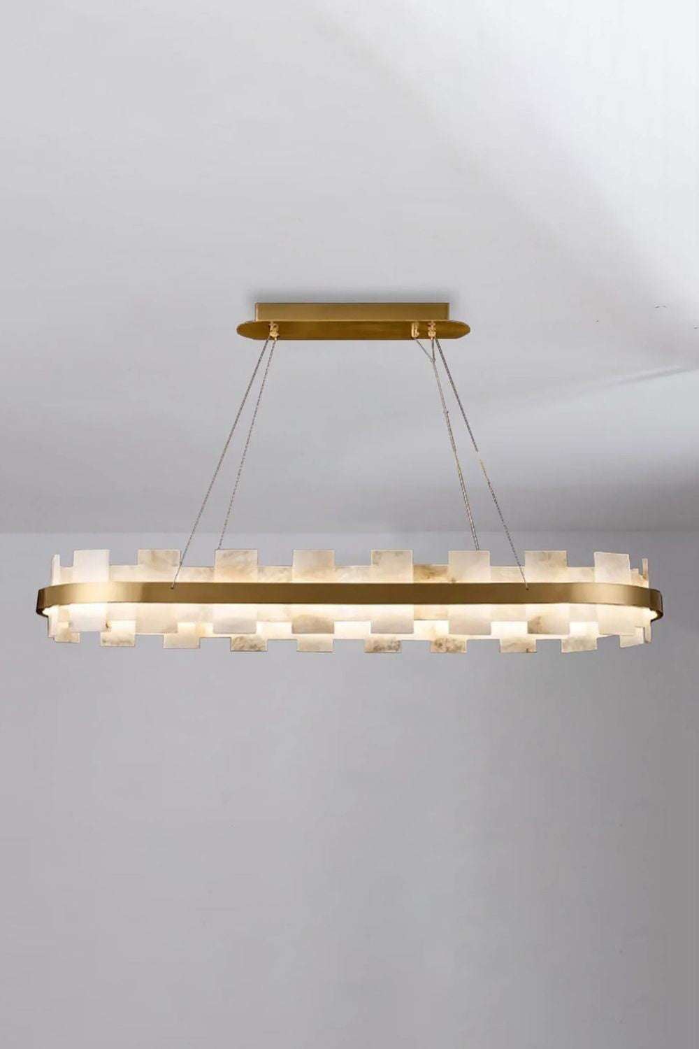 Oval Anita Alabaster Chandelier - view 8 | morylighting