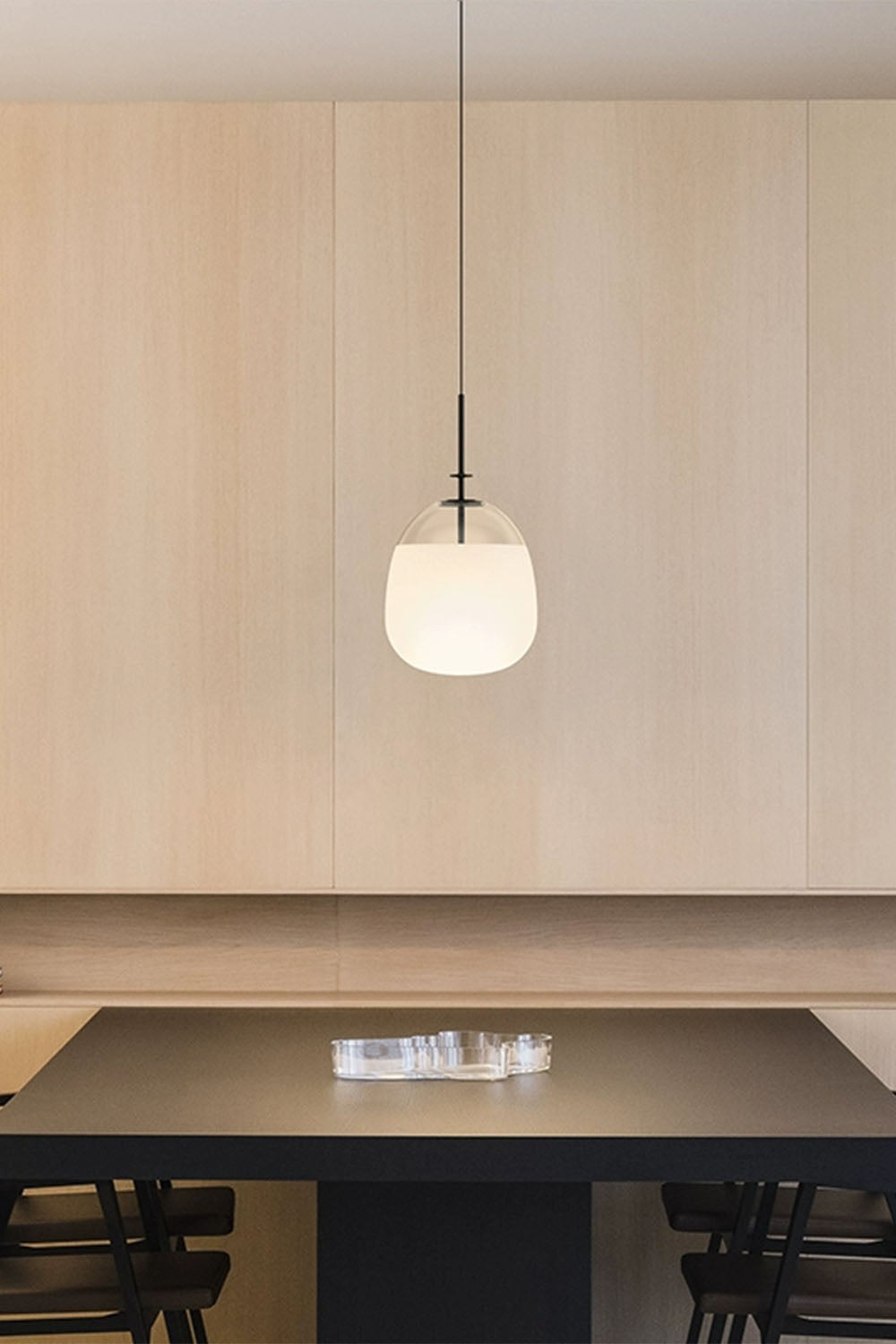 Oval Crystal Pendant Light - view 2 | morylighting