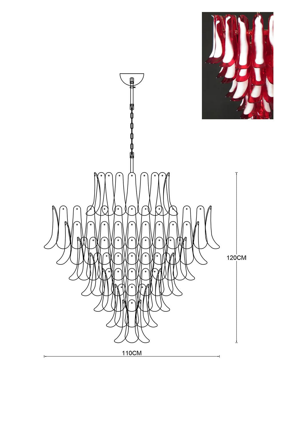 Art Petals Chandelier