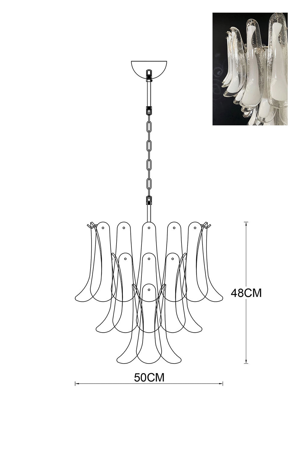 Art Petals Chandelier