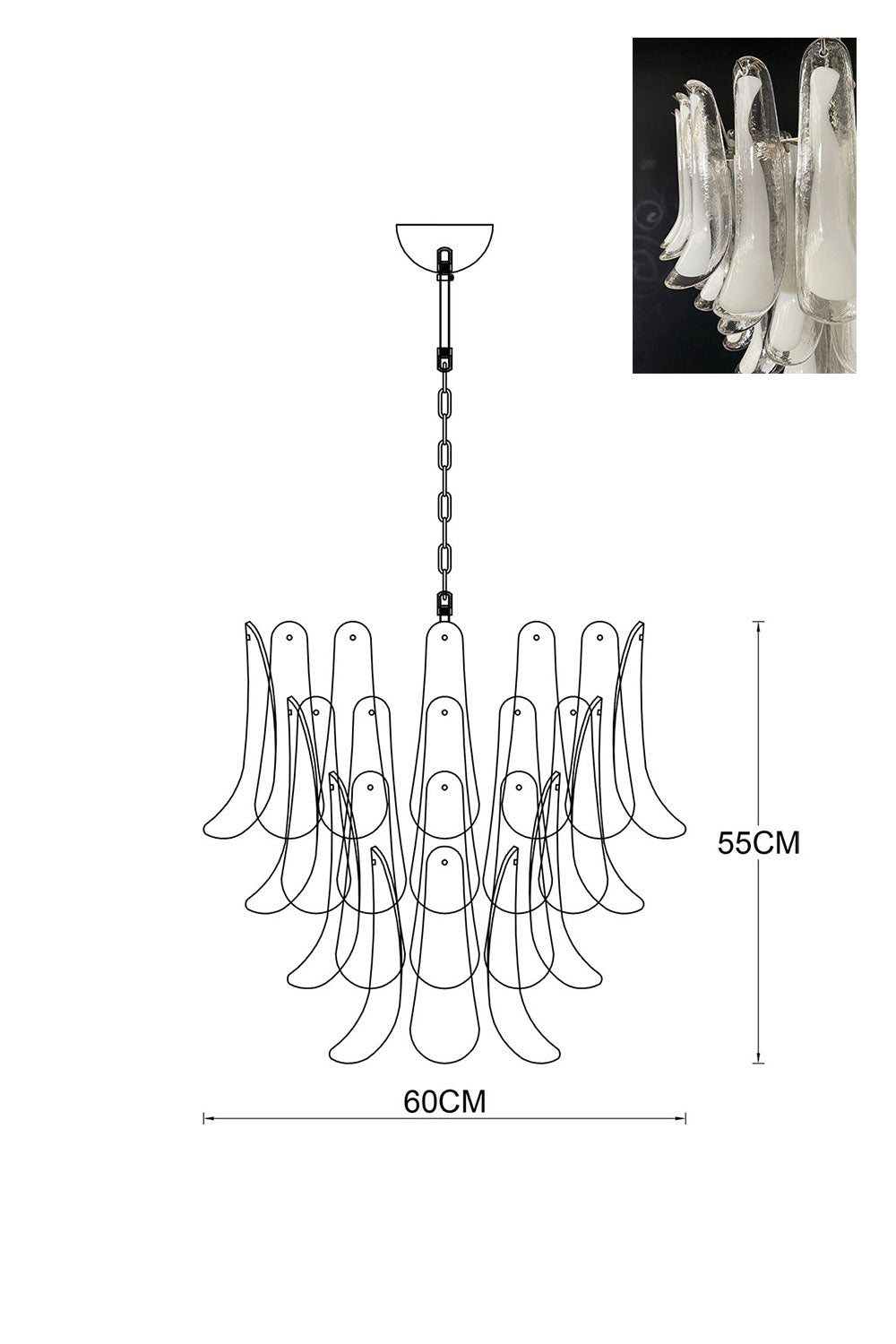 Art Petals Chandelier