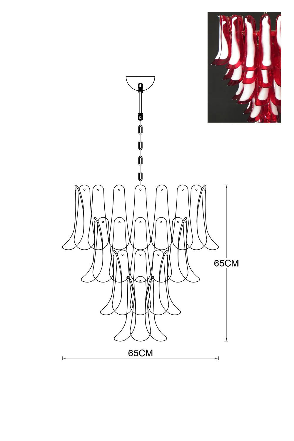 Art Petals Chandelier