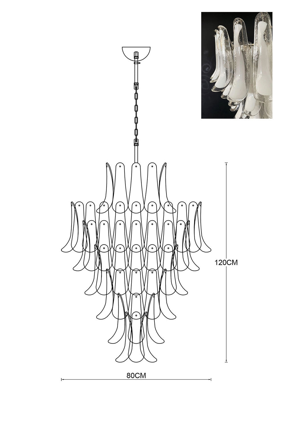 Art Petals Chandelier