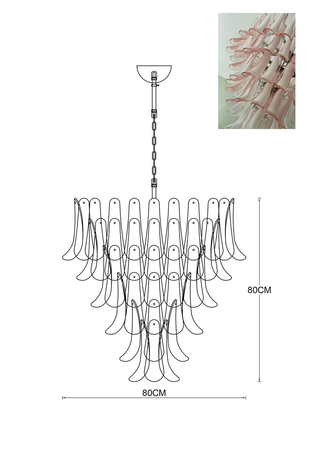 Art Petals Chandelier