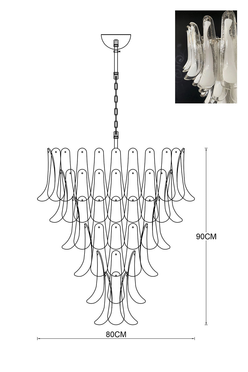 Art Petals Chandelier