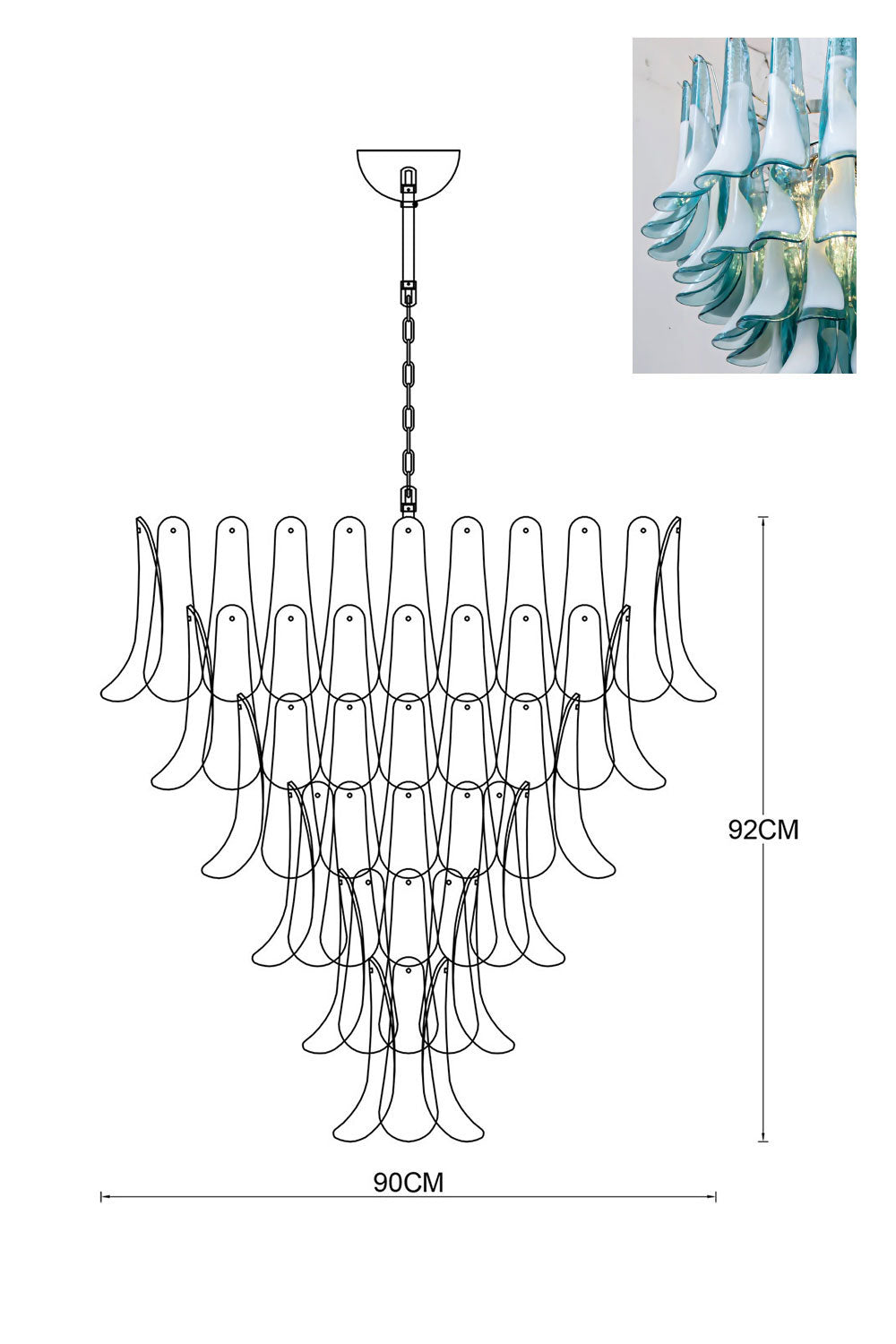 Art Petals Chandelier